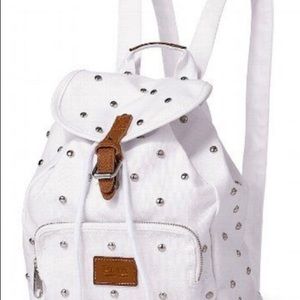 Small Victoria’s Secret White Studded Backpack